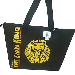 Disney The Lion King Broadway Collectors VIP Canvas Zippered Tote Bag NWT